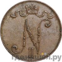 5 пенни 1896 года  Для Финляндии