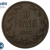 10 пенни 1898 года  Для Финляндии