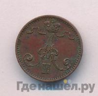 1 пенни 1876 года  Для Финляндии