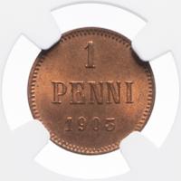 1 пенни 1903 года  Для Финляндии