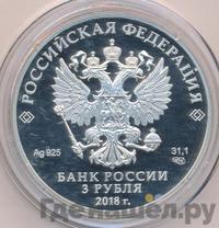 3 рубля 2018 года СПМД