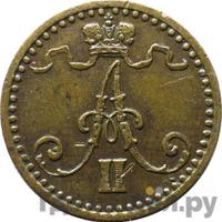 1 пенни 1870 года  Для Финляндии