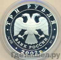 3 рубля 2002 года СПМД