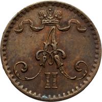 1 пенни 1867 года  Для Финляндии