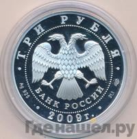 3 рубля 2009 года СПМД