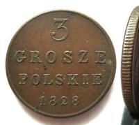 3 гроша 1828 года
