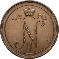 10 пенни 1900 года  Для Финляндии