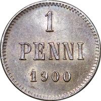 1 пенни 1900 года  Для Финляндии