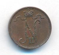 1 пенни 1908 года  Для Финляндии