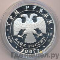 3 рубля 2007 года СПМД