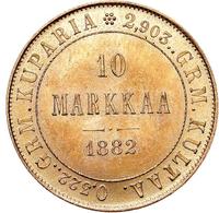 10 марок 1882 года S Для Финляндии
