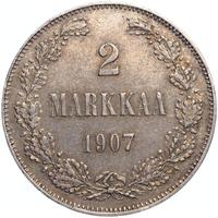 2 марки 1907 года L Для Финляндии