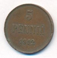 5 пенни 1912 года  Для Финляндии