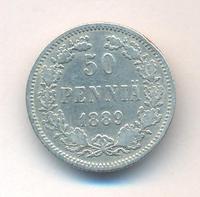 50 пенни 1889 года L Для Финляндии