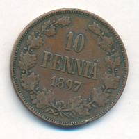 10 пенни 1897 года  Для Финляндии