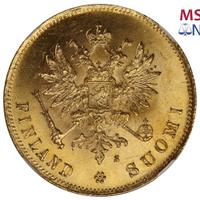 10 марок 1881 года S Для Финляндии