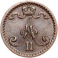 1 пенни 1871 года  Для Финляндии