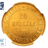 20 марок 1913 года S Для Финляндии