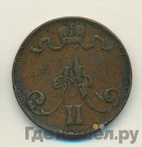 5 пенни 1872 года  Для Финляндии