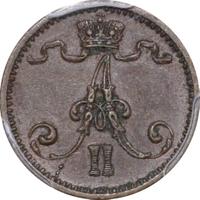 1 пенни 1874 года  Для Финляндии