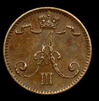 1 пенни 1888 года  Для Финляндии