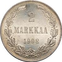 2 марки 1908 года L Для Финляндии