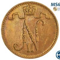 1 пенни 1912 года  Для Финляндии