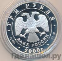 3 рубля 2000 года ММД
