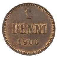 1 пенни 1906 года  Для Финляндии