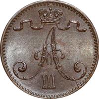 1 пенни 1893 года  Для Финляндии