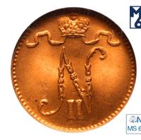 1 пенни 1913 года  Для Финляндии