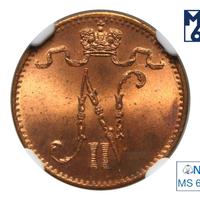 1 пенни 1908 года  Для Финляндии