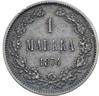 1 марка 1874 года S Для Финляндии
