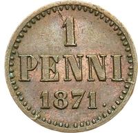 1 пенни 1871 года  Для Финляндии