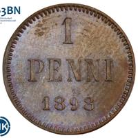1 пенни 1898 года  Для Финляндии