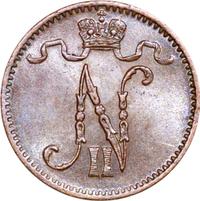 1 пенни 1909 года  Для Финляндии