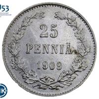 25 пенни 1909 года L Для Финляндии
