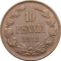 10 пенни 1911 года  Для Финляндии