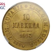 10 марок 1913 года S Для Финляндии