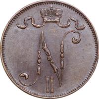 5 пенни 1913 года  Для Финляндии