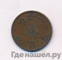 5 пенни 1872 года  Для Финляндии