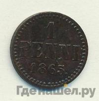 1 пенни 1865 года  Для Финляндии