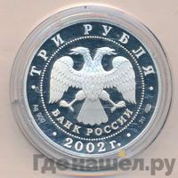 3 рубля 2002 года СПМД