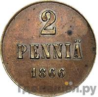 2 пенни 1866 года