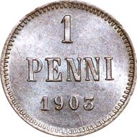 1 пенни 1903 года  Для Финляндии
