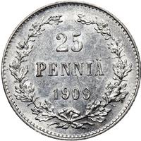 25 пенни 1909 года L Для Финляндии