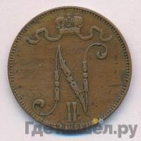 5 пенни 1896 года  Для Финляндии