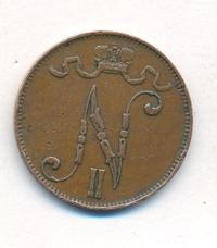 5 пенни 1906 года  Для Финляндии