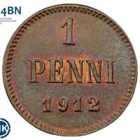 1 пенни 1912 года  Для Финляндии