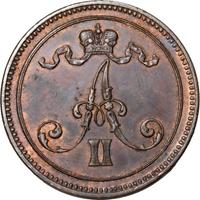 10 пенни 1866 года  Для Финляндии